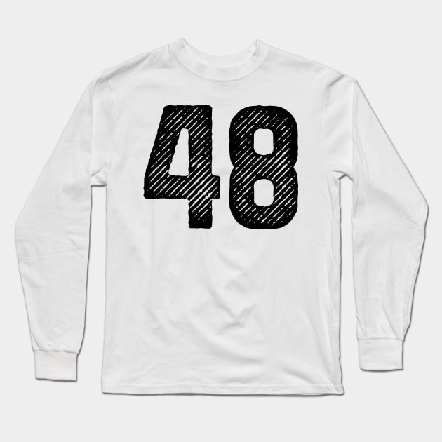 Forty Eight 48 Long Sleeve T-Shirt by colorsplash